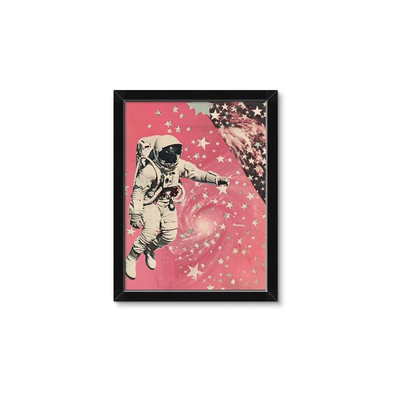 Picture of Astronaut in  Space _GroupedProduct_Rectangle_Portrait_Framed_Matted_