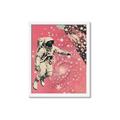 Picture of Astronaut in  Space _GroupedProduct_Rectangle_Portrait_Framed_Matted_