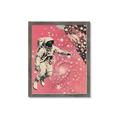 Picture of Astronaut in  Space _GroupedProduct_Rectangle_Portrait_Framed_Matted_
