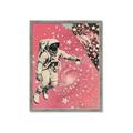 Picture of Astronaut in  Space _GroupedProduct_Rectangle_Portrait_Framed_Matted_