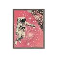 Picture of Astronaut in  Space _GroupedProduct_Rectangle_Portrait_Framed_Matted_