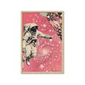 Picture of Astronaut in  Space _GroupedProduct_Rectangle_Portrait_Framed_Matted_