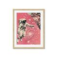 Picture of Astronaut in  Space _GroupedProduct_Rectangle_Portrait_Framed_Matted_