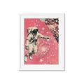 Picture of Astronaut in  Space _GroupedProduct_Rectangle_Portrait_Framed_Matted_