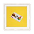 Picture of Sushi Selection on a Playing Card _GroupedProduct_Square_Framed_Matted_