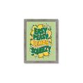 Picture of Easy Peasy Lemon Squeezy Typography Poster _GroupedProduct_Rectangle_Portrait_Framed_Matted_