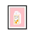 Picture of Orange Juice Poster _GroupedProduct_Rectangle_Portrait_Framed_Matted_