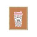 Picture of Caffeeine Queen Poster _GroupedProduct_Rectangle_Portrait_Framed_Matted_