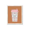 Picture of Caffeeine Queen Poster _GroupedProduct_Rectangle_Portrait_Framed_Matted_
