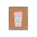 Picture of Caffeeine Queen Poster _GroupedProduct_Rectangle_Portrait_Framed_Matted_