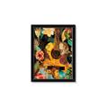 Picture of Music Guitar Collage  _GroupedProduct_Rectangle_Portrait_Framed_Matted_