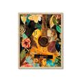 Picture of Music Guitar Collage  _GroupedProduct_Rectangle_Portrait_Framed_Matted_