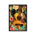 Picture of Music Guitar Collage  _GroupedProduct_Rectangle_Portrait_Framed_Matted_