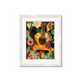 Picture of Music Guitar Collage  _GroupedProduct_Rectangle_Portrait_Framed_Matted_