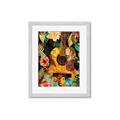 Picture of Music Guitar Collage  _GroupedProduct_Rectangle_Portrait_Framed_Matted_