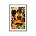 Picture of Music Guitar Collage  _GroupedProduct_Rectangle_Portrait_Framed_Matted_