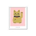 Picture of Maneki Neko – Lucky Cat _GroupedProduct_Rectangle_Portrait_Framed_Matted_