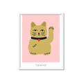 Picture of Maneki Neko – Lucky Cat _GroupedProduct_Rectangle_Portrait_Framed_Matted_