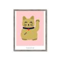 Picture of Maneki Neko – Lucky Cat _GroupedProduct_Rectangle_Portrait_Framed_Matted_