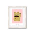 Picture of Maneki Neko – Lucky Cat _GroupedProduct_Rectangle_Portrait_Framed_Matted_