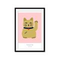 Picture of Maneki Neko – Lucky Cat _GroupedProduct_Rectangle_Portrait_Framed_Matted_