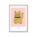 Picture of Maneki Neko – Lucky Cat _GroupedProduct_Rectangle_Portrait_Framed_Matted_
