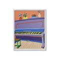 Picture of Retro Style Piano _GroupedProduct_Rectangle_Portrait_Framed_Matted_