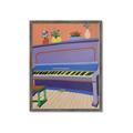 Picture of Retro Style Piano _GroupedProduct_Rectangle_Portrait_Framed_Matted_
