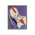 Picture of Retro Style Violin _GroupedProduct_Rectangle_Portrait_Framed_Matted_