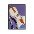 Picture of Retro Style Violin _GroupedProduct_Rectangle_Portrait_Framed_Matted_