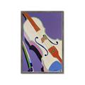 Picture of Retro Style Violin _GroupedProduct_Rectangle_Portrait_Framed_Matted_