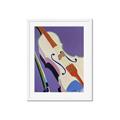 Picture of Retro Style Violin _GroupedProduct_Rectangle_Portrait_Framed_Matted_