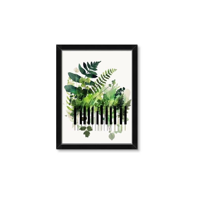 Picture of Piano watercolor Poster _GroupedProduct_Rectangle_Portrait_Framed_Matted_