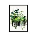 Picture of Piano watercolor Poster _GroupedProduct_Rectangle_Portrait_Framed_Matted_