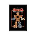 Picture of Robo Neko Cat Poster _GroupedProduct_Rectangle_Portrait_Framed_Matted_