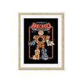 Picture of Robo Neko Cat Poster _GroupedProduct_Rectangle_Portrait_Framed_Matted_