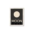 Picture of Moon Typography Poster _GroupedProduct_Rectangle_Portrait_Framed_Matted_