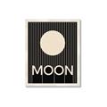 Picture of Moon Typography Poster _GroupedProduct_Rectangle_Portrait_Framed_Matted_