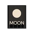 Picture of Moon Typography Poster _GroupedProduct_Rectangle_Portrait_Framed_Matted_
