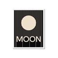Picture of Moon Typography Poster _GroupedProduct_Rectangle_Portrait_Framed_Matted_