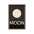 Picture of Moon Typography Poster _GroupedProduct_Rectangle_Portrait_Framed_Matted_