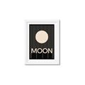 Picture of Moon Typography Poster _GroupedProduct_Rectangle_Portrait_Framed_Matted_