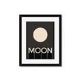 Picture of Moon Typography Poster _GroupedProduct_Rectangle_Portrait_Framed_Matted_