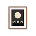 Picture of Moon Typography Poster _GroupedProduct_Rectangle_Portrait_Framed_Matted_