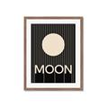 Picture of Moon Typography Poster _GroupedProduct_Rectangle_Portrait_Framed_Matted_