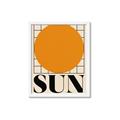 Picture of Sun Typography Poster _GroupedProduct_Rectangle_Portrait_Framed_Matted_