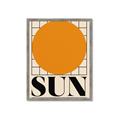 Picture of Sun Typography Poster _GroupedProduct_Rectangle_Portrait_Framed_Matted_