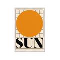 Picture of Sun Typography Poster _GroupedProduct_Rectangle_Portrait_Framed_Matted_