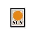 Picture of Sun Typography Poster _GroupedProduct_Rectangle_Portrait_Framed_Matted_