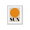 Picture of Sun Typography Poster _GroupedProduct_Rectangle_Portrait_Framed_Matted_